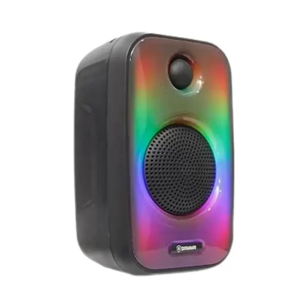 the Gamma GT-711 RGB Speaker showcasing its sleek design and RGB lighting.