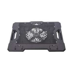 Gamma GT-89 Laptop Cooler with one high-speed fan, black mesh surface