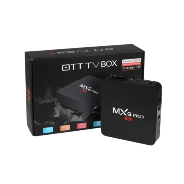 the Gamma Android TV Box showing the sleek and compact design.