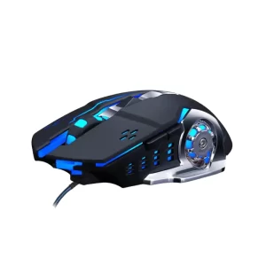 Gamma M-22 Wired Gaming Mouse with blue LED lights and customizable buttons